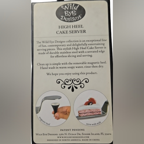 Wild Eye Designs High Heel Cake Server - Picture 2 of 2